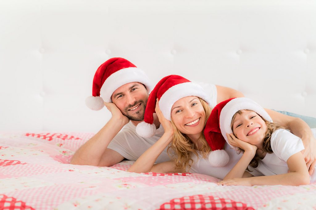 draps et housse de couette de Noël : linge de lit spécial Noël