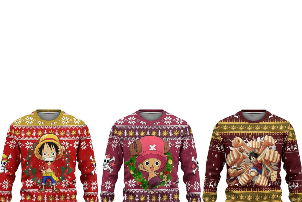 Des pulls de Noël One piece pour les fans de manga