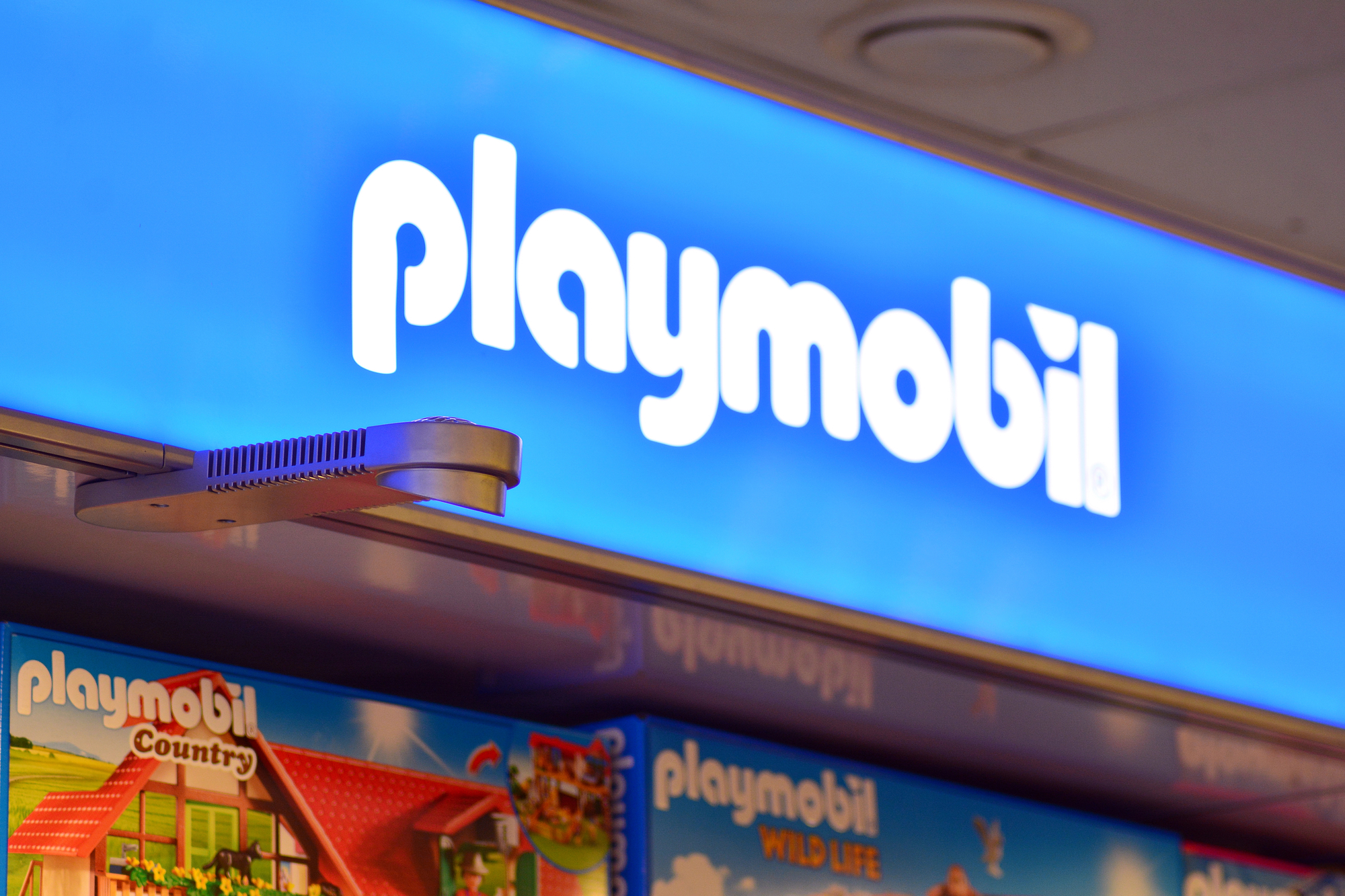 Le logo Playmobil, une des marques préférées des enfants pour Noël
