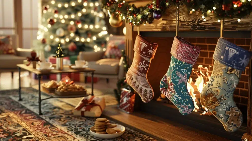 Découvrez des astuces pour accrocher vos chaussettes de Noël à la cheminée et les remplir de surprises, pour une ambiance festive réussie.