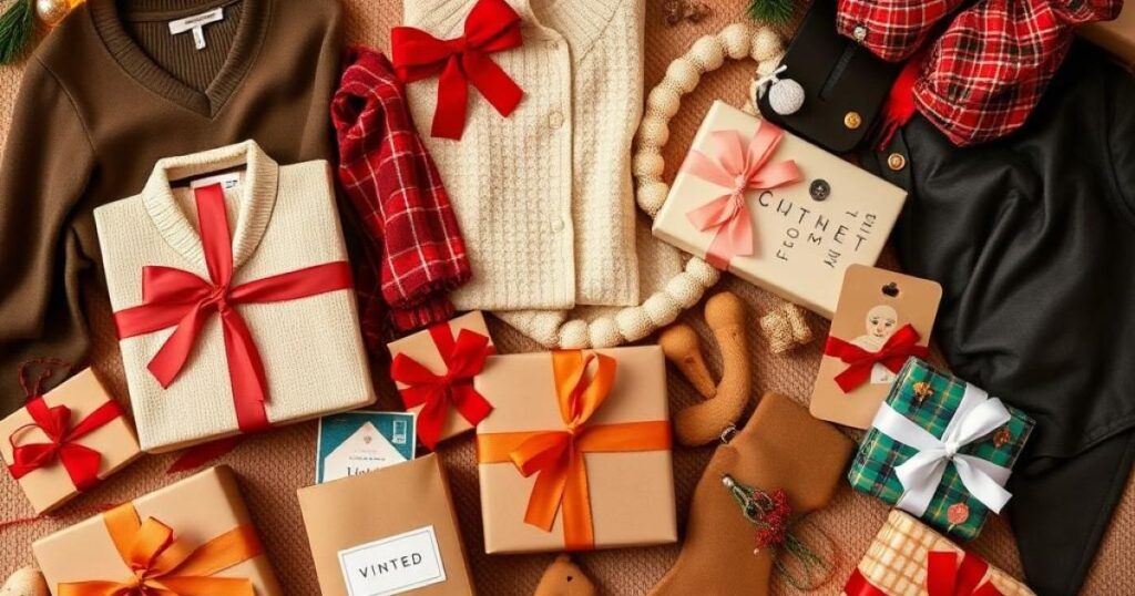 Trouvez des cadeaux de Noël originaux et éco-responsables sur Vinted ! Découvrez comment offrir autrement grâce à la seconde main et aux trésors d'occasion.