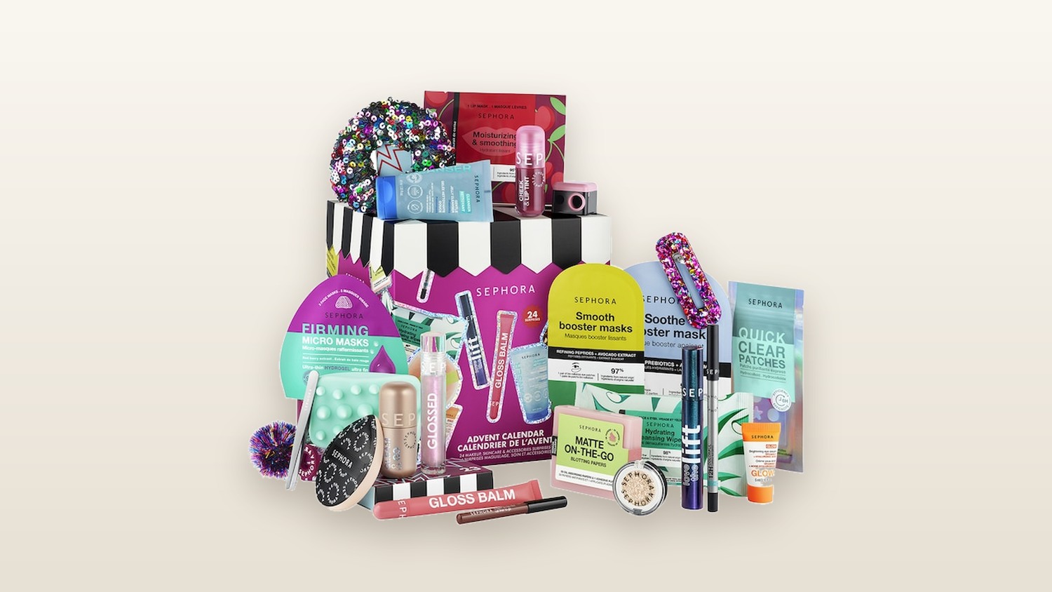 Calendrier de l'Avent Sephora Collection et ses 24 surprises maquillage, soin et accessoires