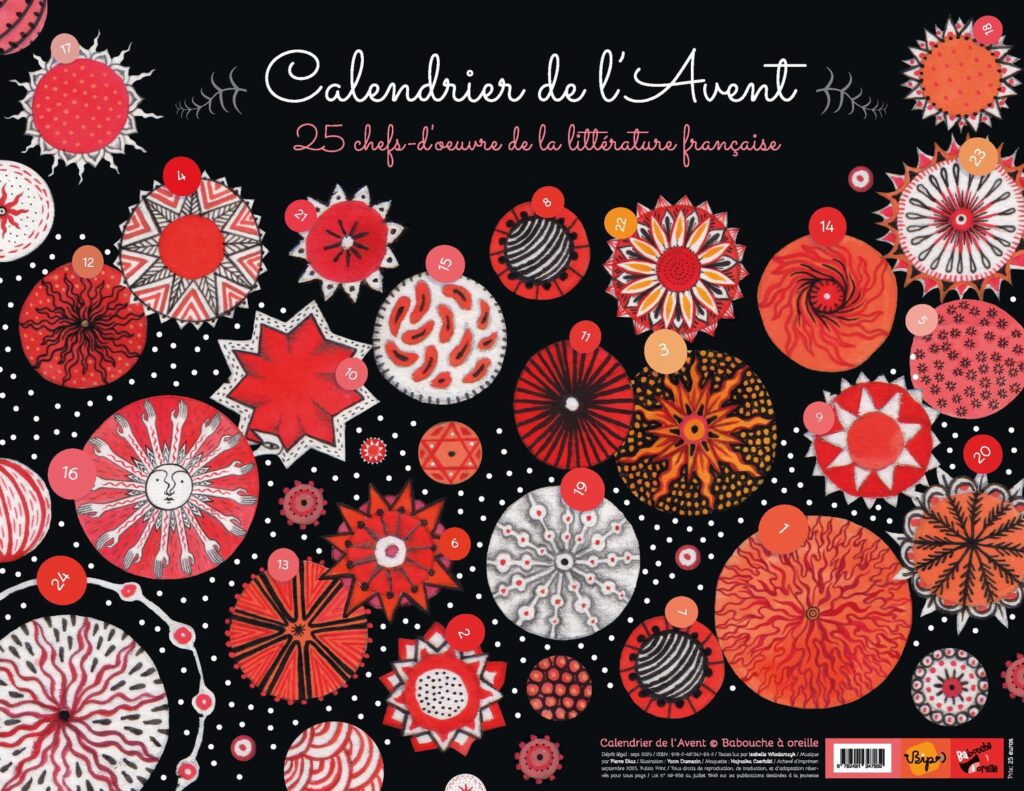 Calendrier de l'Avent sonore ados-adultes, 25 chefs-d'œuvre de la littérature française